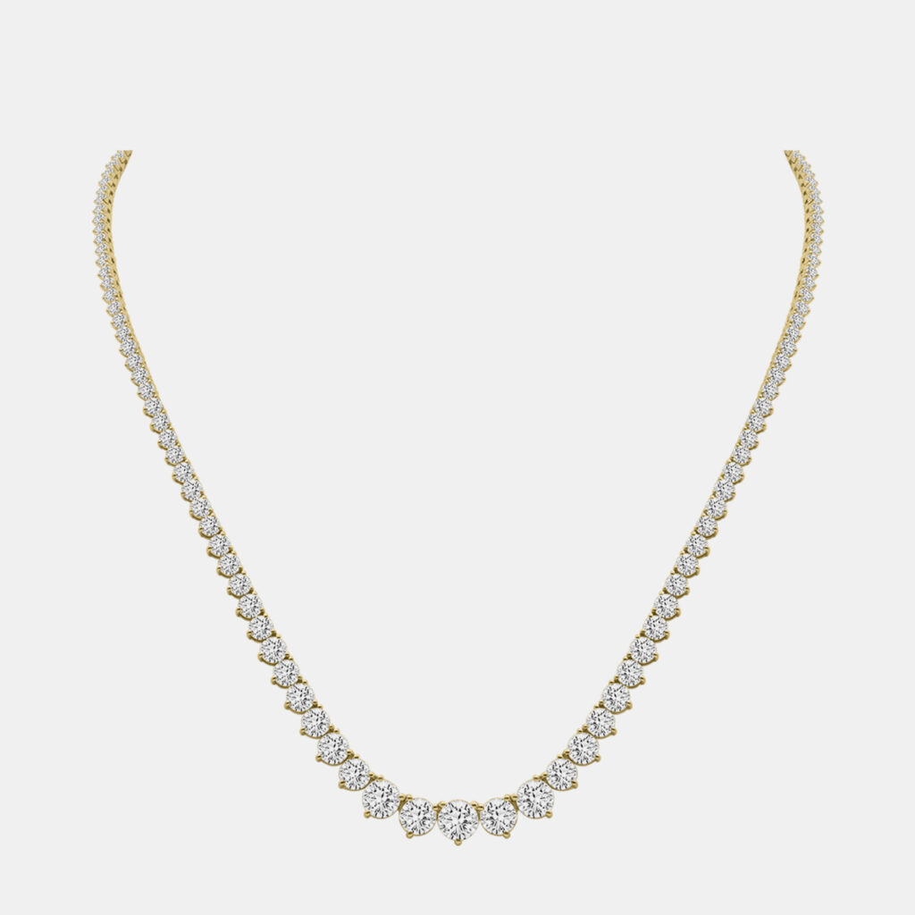 luxury-women-fara-new-fine-jewelry-p1165567-006 14K Yellow Gold Lab Grown Diamond Graduated Necklace (35.00 ct)