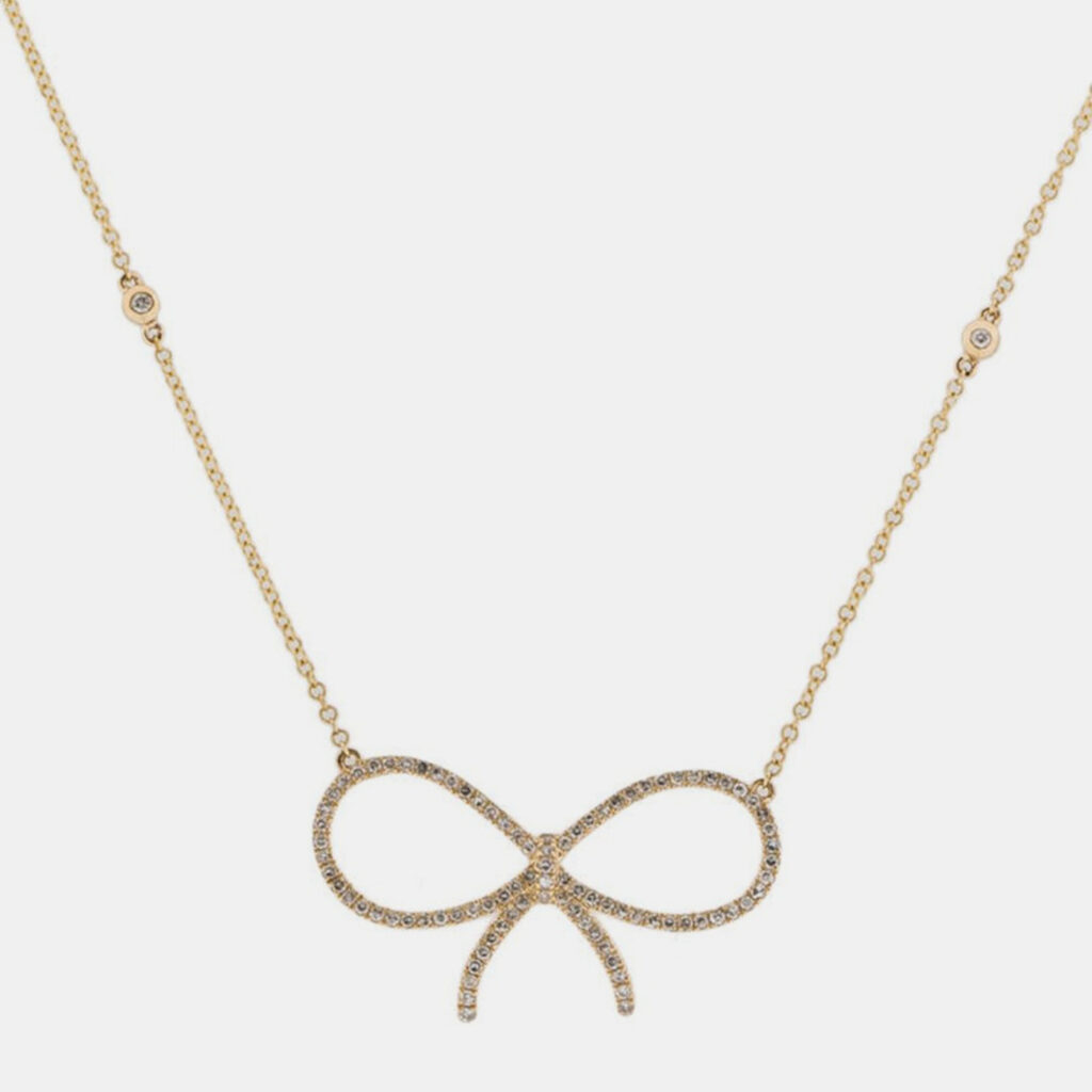 luxury-women-fara-new-fine-jewelry-p1165570-004 14K Yellow Gold Lab Grown Diamond Bow Necklace