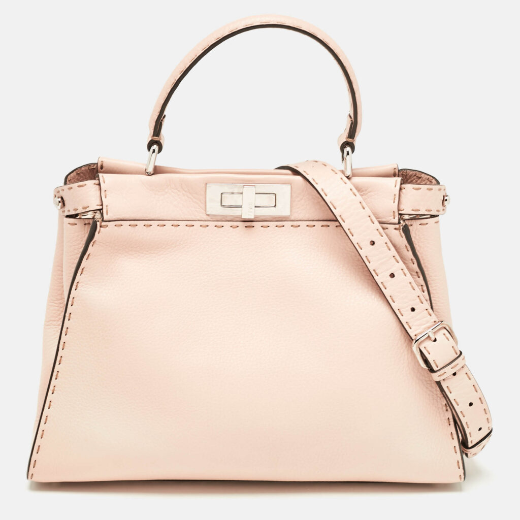 luxury-women-fendi-new-handbags-p1097786-014 Fendi Beige Selleria Leather Medium Peekaboo Top Handle Bag