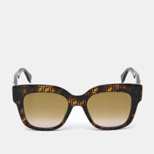 Fendi FF Brown Gradient F is Fendi Square Sunglasses