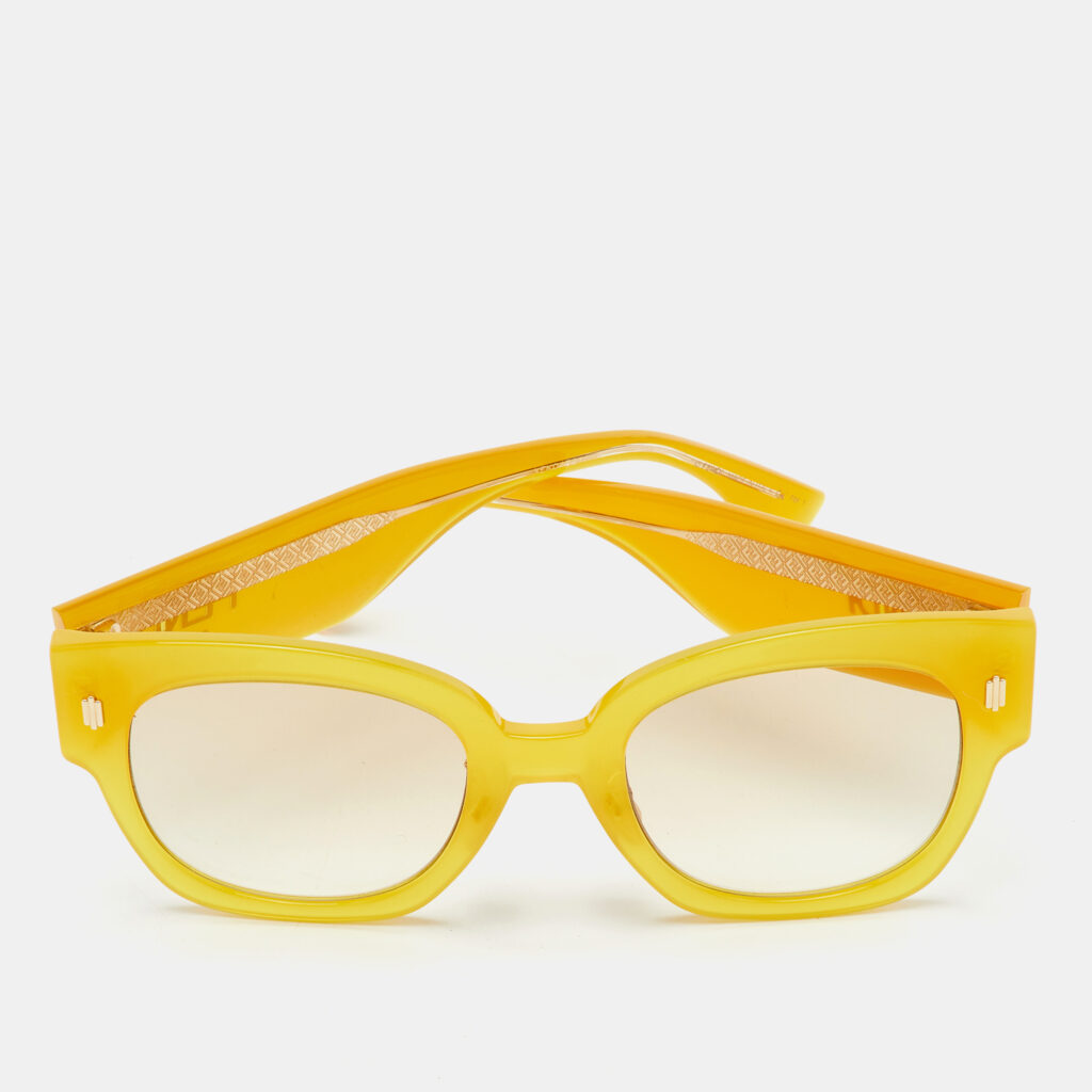 luxury-women-fendi-used-accessories-p1149955-004 Fendi Yellow/Beige Gradient FF0458 Square Sunglasses