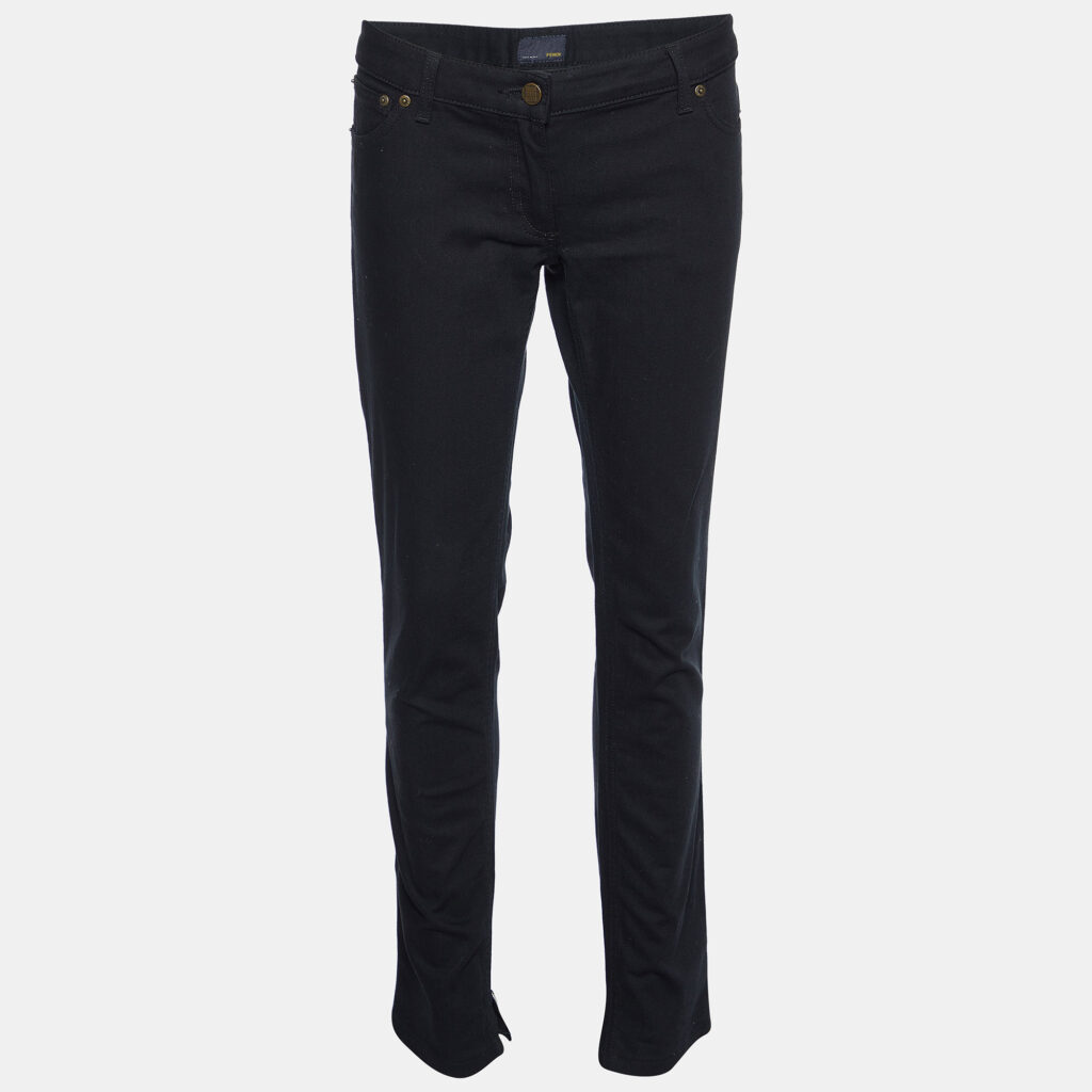 luxury-women-fendi-used-clothes-p981797-005 Fendi Black Denim Skinny Jeans M