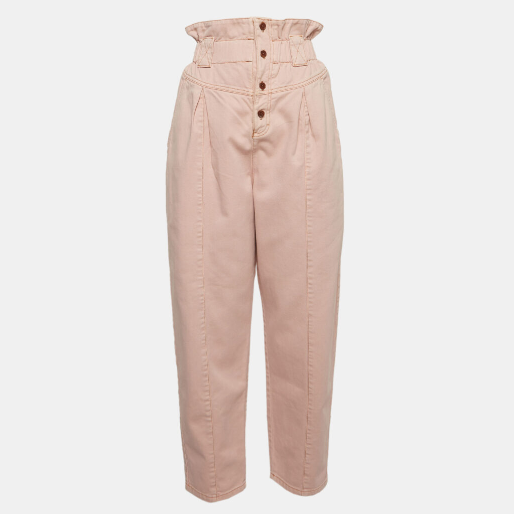 luxury-women-fendi-used-clothes-p989821-003 Fendi Pink Denim High Waist Jeans M Waist 26"