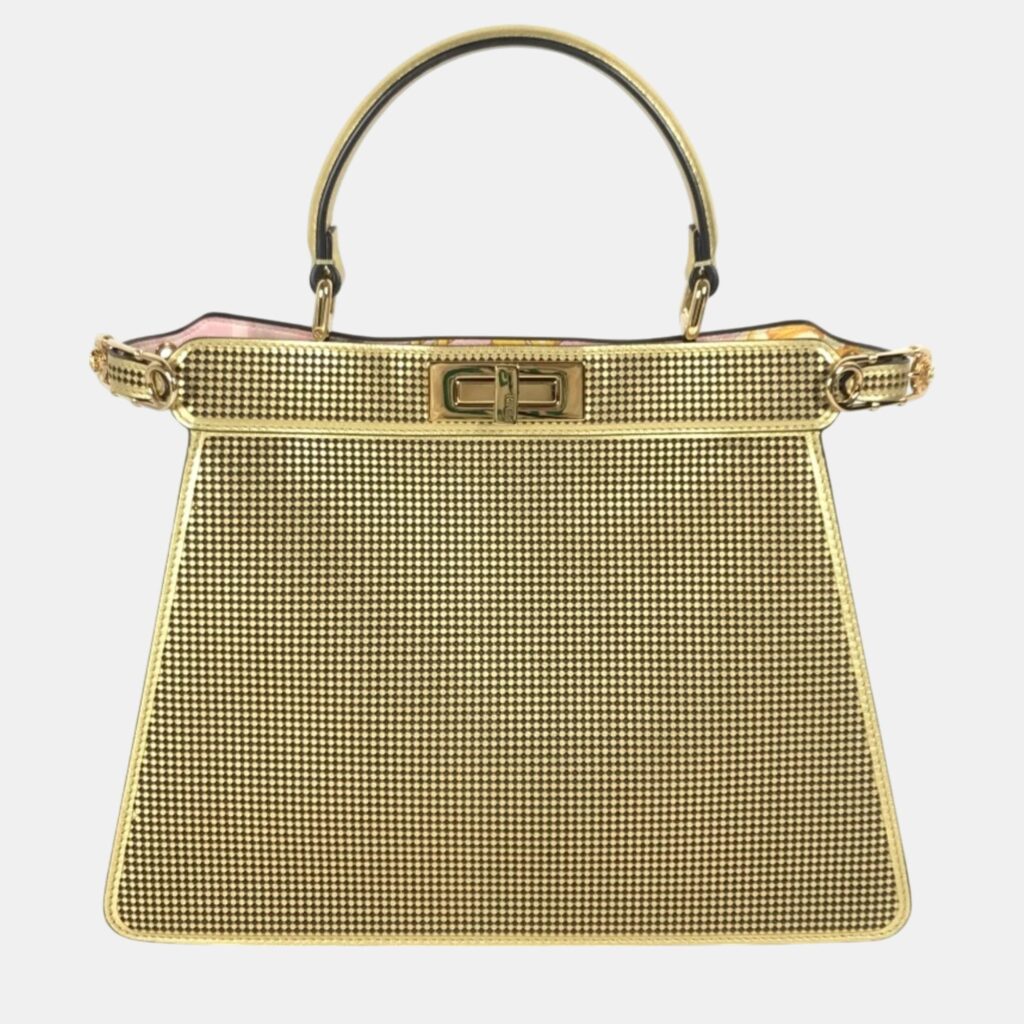 Fendi Gold pink Versace Shoulder Bag