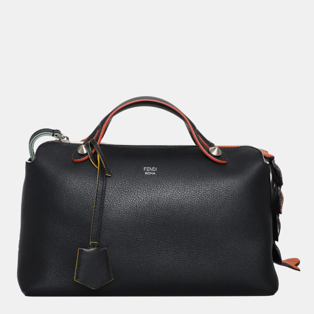 luxury-women-fendi-used-handbags-p1147367-001 Fendi Black Leather By The Way Bag Medium Bag