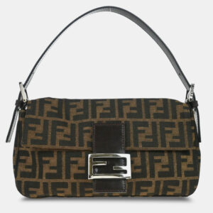 Fendi Brown Zucca Baguette Handbag