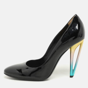 Fendi Black Patent Leather Pumps Size 40.5