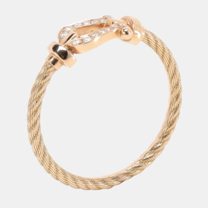 Fred Force 10 Diamond 18k Rose Gold Ring Size 49