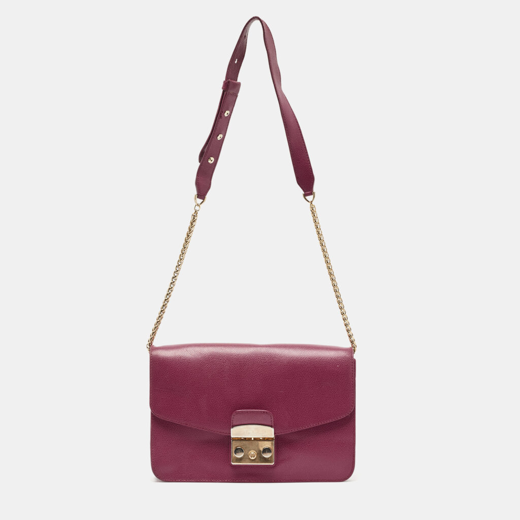luxury-women-furla-used-handbags-p1093642-016 Furla Pink Leather Metropolis Shoulder Bag