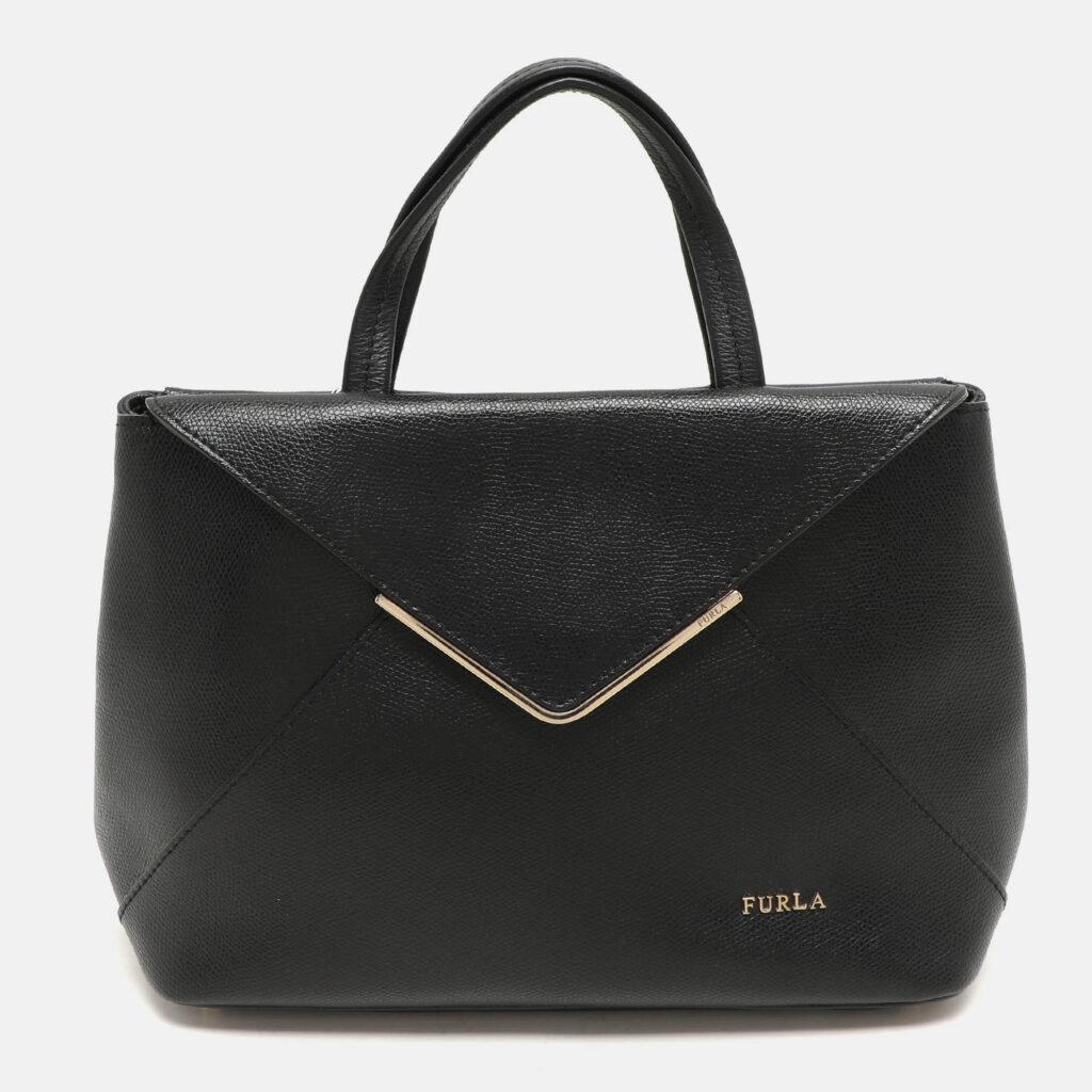 luxury-women-furla-used-handbags-p1156530-019.jpg Furla Black Leather Kelis Tote