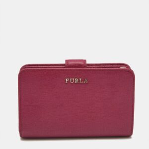 Furla Fuchsia Leather Babylon Compact Wallet