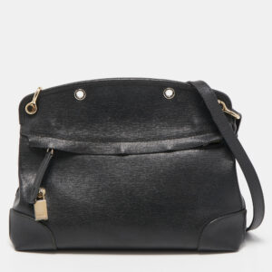 Furla Black Leather Piper Satchel