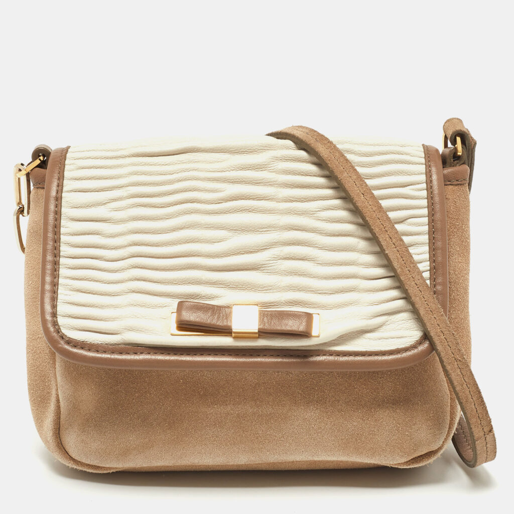 luxury-women-furla-used-handbags-p866233-011 Furla Tri Color Leather Flap Crossbody Bag