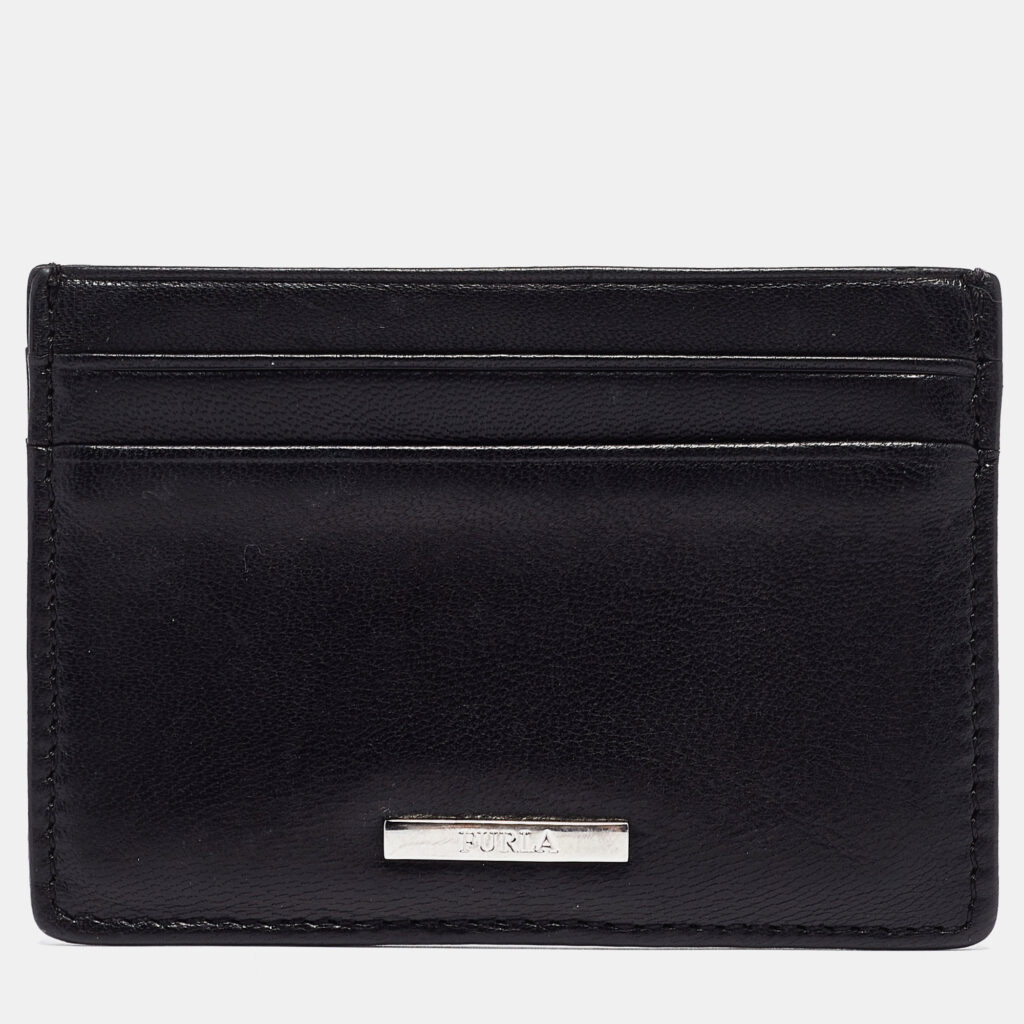 luxury-women-furla-used-handbags-p999670-008 Furla Black Leather Card Holder