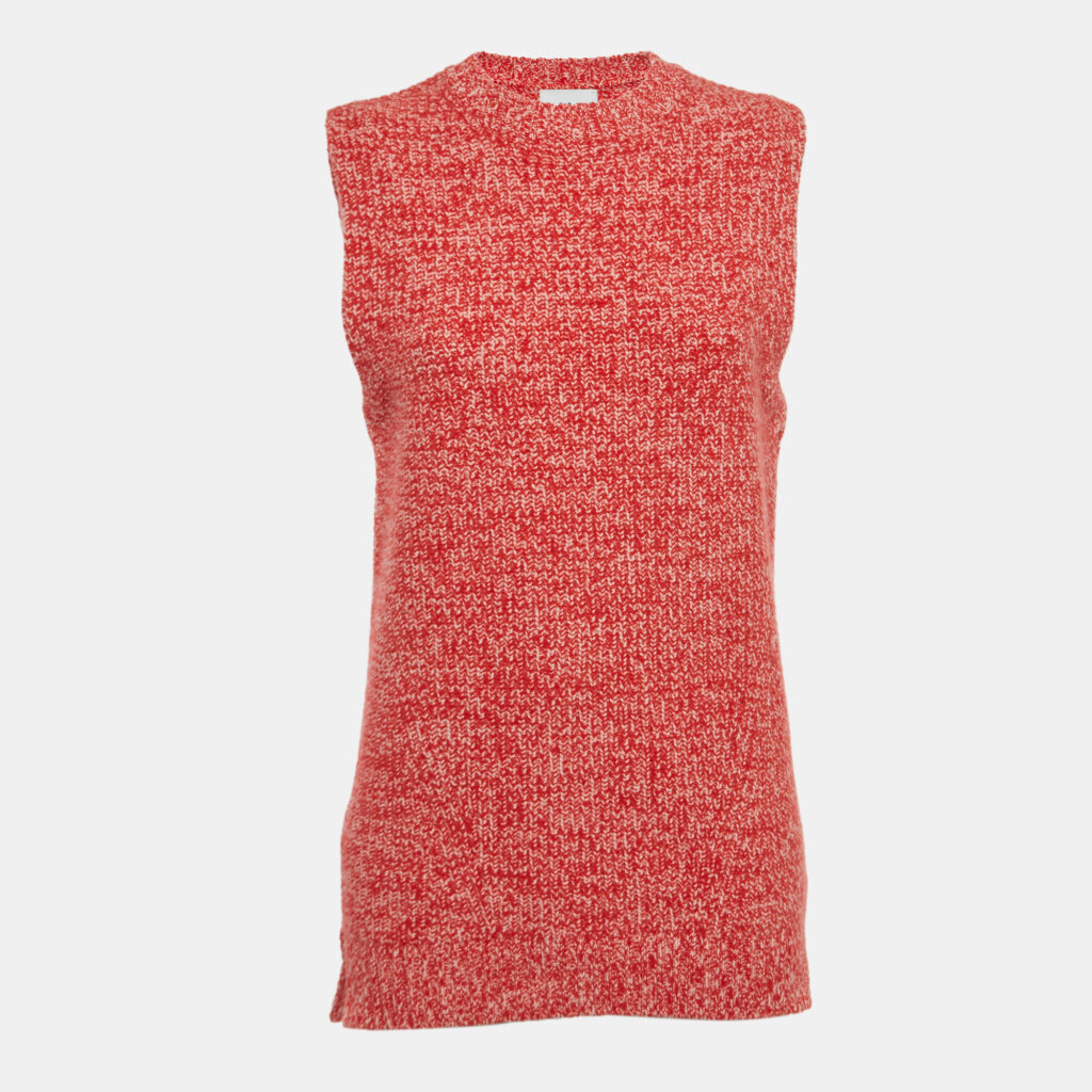 luxury-women-ganni-used-clothes-p920235-002 Ganni Red/Pink Knit Sleeveless Top XS