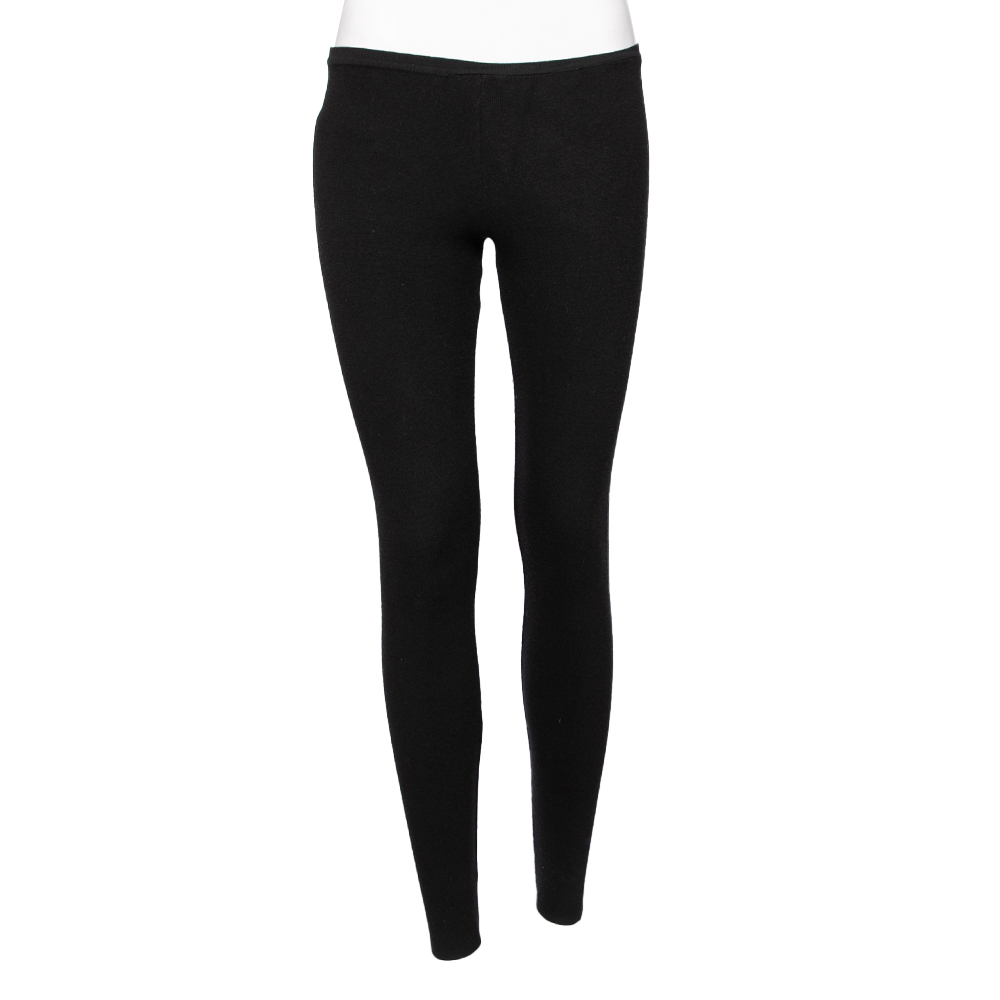 luxury-women-giambattista-valli-used-clothes-p598778-002-1 Giambattista Valli Black Knitted Leggings S