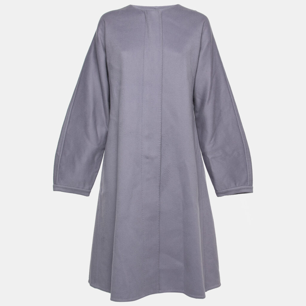 luxury-women-gianfranco-ferre-used-clothes-p725922-001 Gianfranco Ferre Light Purple Wool Pleat Detail Coat XL