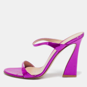 Gianvito Rossi Pink Leather Aura Sandals Size 39.5