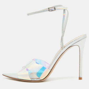 Gianvito Rossi Transperent PVC Plexi Stark Slides Size 39
