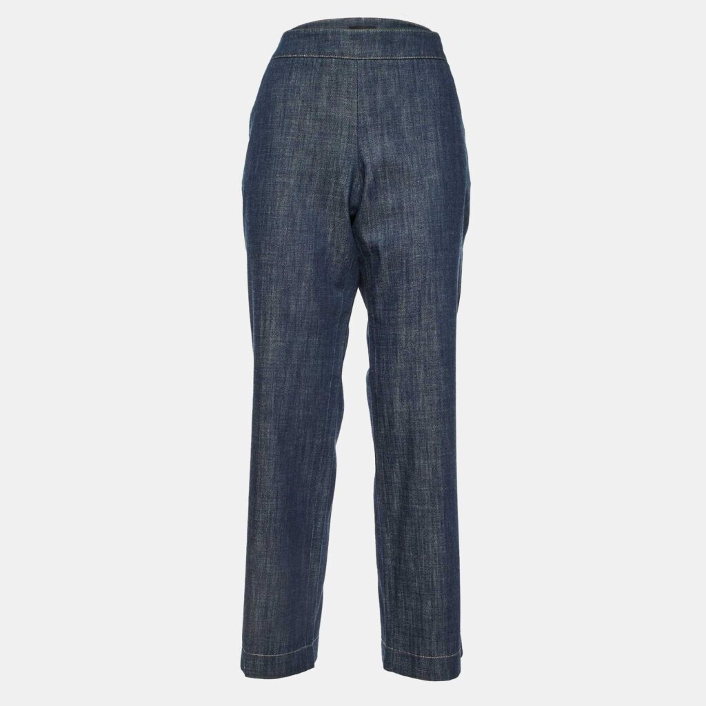 Giorgio Armani Dark Blue Denim Straight Fit Jeans L/Waist 34"