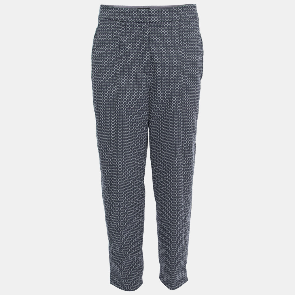 luxury-women-giorgio-armani-used-clothes-p727280-006 Giorgio Armani Purple & Grey Patterned Knit Pants M