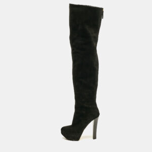 Giuseppe Zanotti Black Suede Over The Knee Boots Size 39