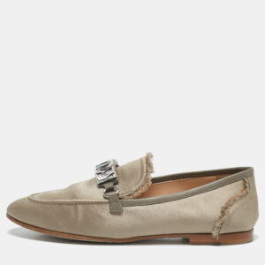 Tory Burch Brown Leather Selma Wedge Pumps Size 39.5