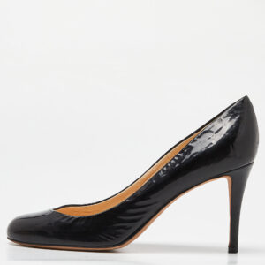 Giuseppe Zanotti Black Patent Leather Round Toe Pumps Size 39