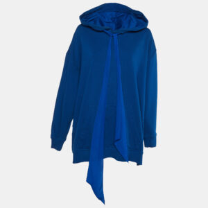 Givenchy Blue Ribbon Cotton Oversized Hoodie XS