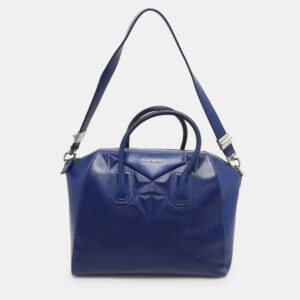 Givenchy Blue Leather 3D Stud Antigona Satchel