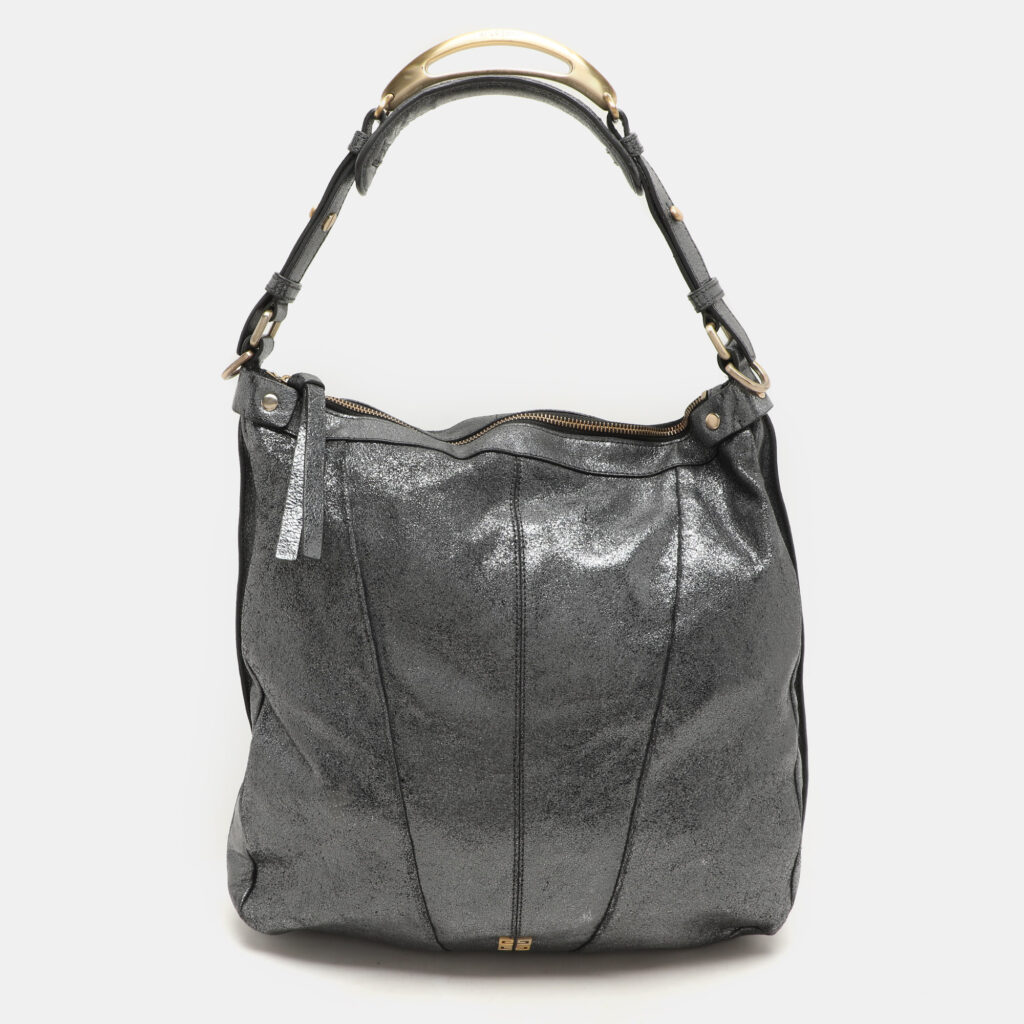 Givenchy Metalic Grey Leather Hobo