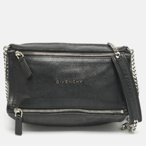 Givenchy Black Leather Mini Pandora Chain Shoulder Bag