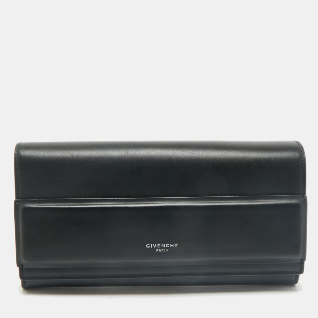 luxury-women-givenchy-used-handbags-p1169866-001 Givenchy Black Leather Horizon Continental Wallet