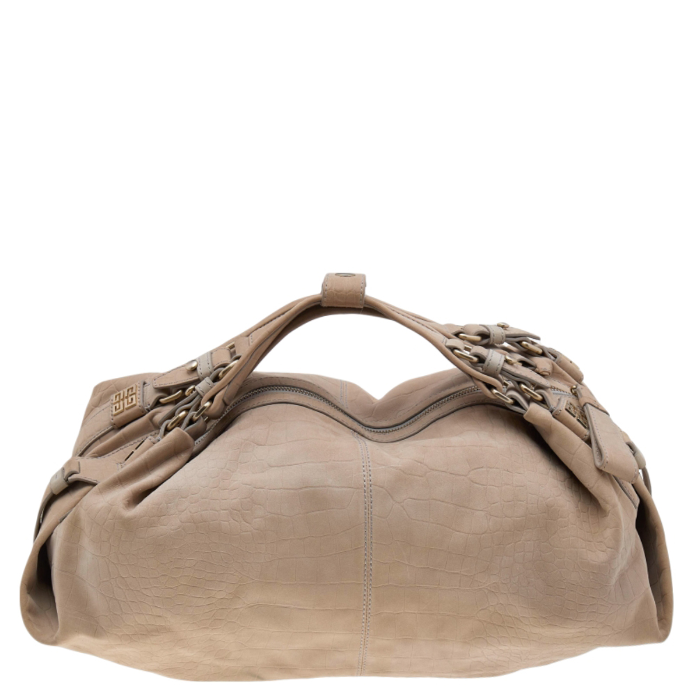 luxury-women-givenchy-used-handbags-p570560-001-1 Givenchy Beige Leather Zip Hobo