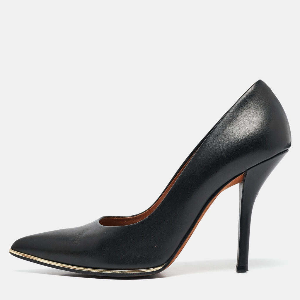luxury-women-givenchy-used-shoes-p1080596-001 Givenchy Black Leather Lia Pumps Size 38