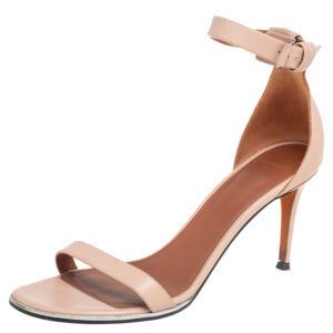 Givenchy Beige Leather Nadia Ankle Cuff Sandals Size 39