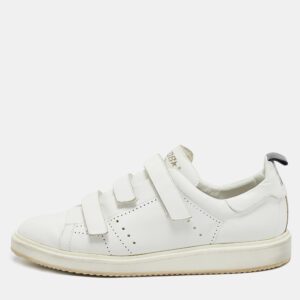 Golden Goose White Leather Low Top Sneakers Size 43