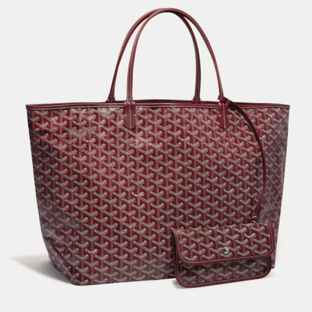 luxury-women-goyard-new-handbags-p1077879-003 Goyard Burgundy Goyardine Coated Canvas and Leather Saint Louis GM Tote Bag