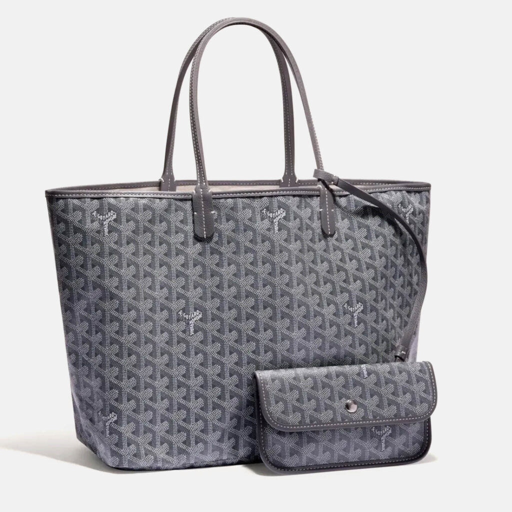 luxury-women-goyard-new-handbags-p1106503-002 Goyard Grey Goyardine Coated Canvas and Leather Saint Louis PM Tote Bag