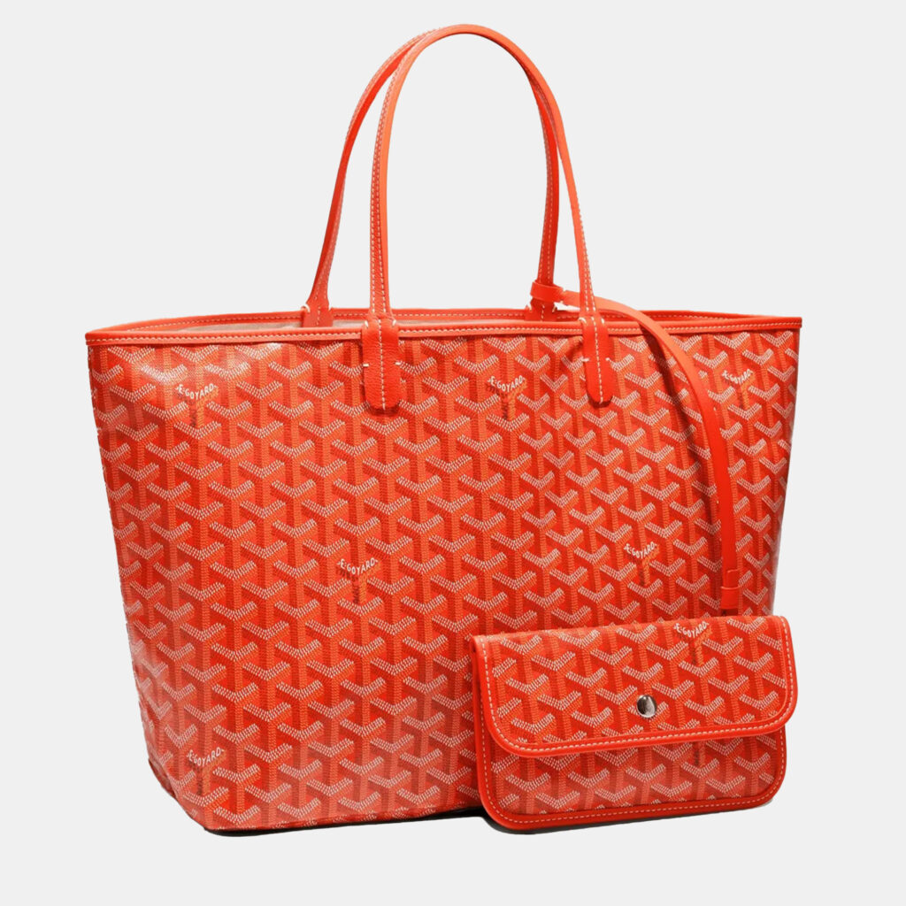 luxury-women-goyard-new-handbags-p1121512-004 Goyard Orange Goyardine Coated Canvas and Leather Saint Louis PM Tote Bag