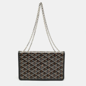 Goyard Black Goyardine Coated Canvas Alexandre III Bag