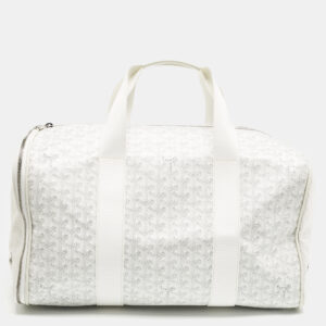 goyard white goyardine coated canvas and mesh voltigeur pet carrier bag