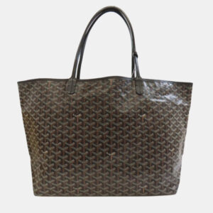 Goyard Black Coated Canvas Saint Louis GM Tote Bag