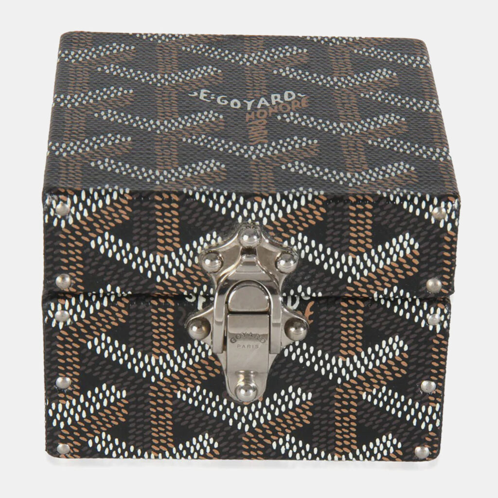 Goyard Black Goyardine Canvas Regence Mini Trunk