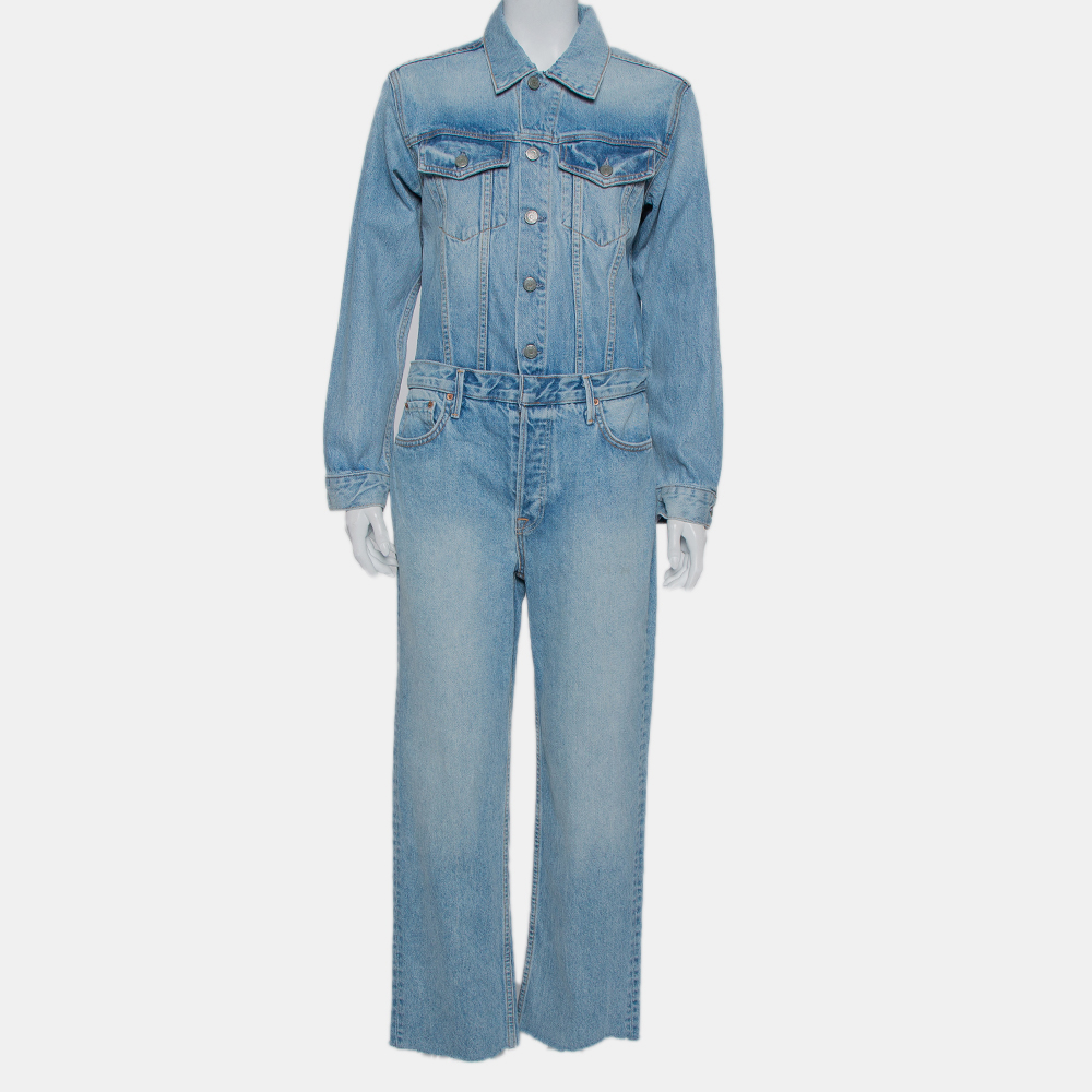 luxury-women-grlfrnd-new-clothes-p431995-009 Grlfrnd Blue Denim Sloane Jumpsuit M