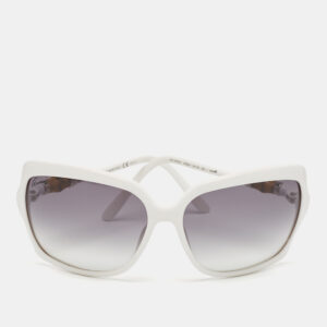Gucci White/Black Gradient GG 3131/S Bamboo Oversized Sunglasses
