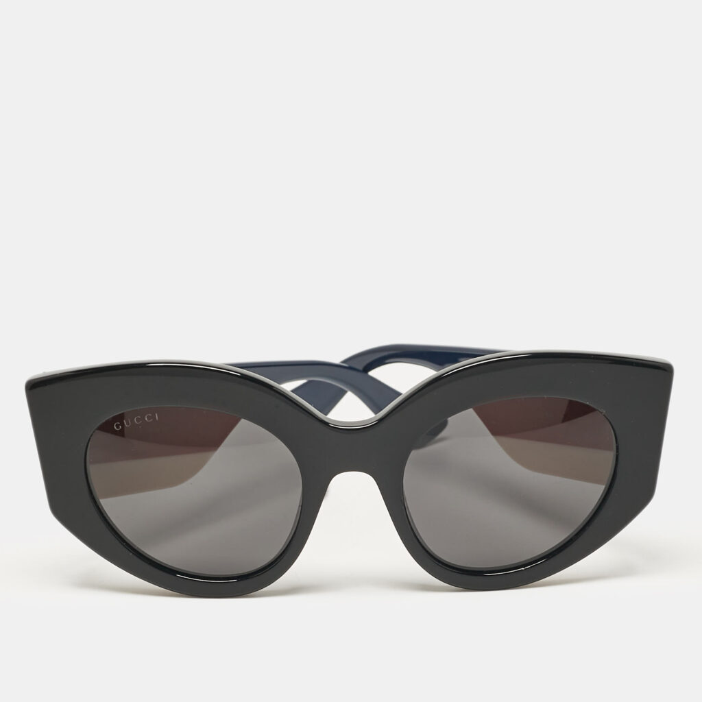 luxury-women-gucci-used-accessories-p1074106-001 Gucci Black GG0275S Web Cat Eye Sunglasses