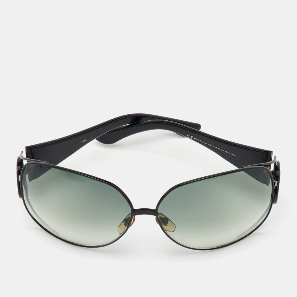 luxury-women-gucci-used-accessories-p1149969-001 Gucci Black/Green Gradient GG2794/S Butterfly Sunglasses