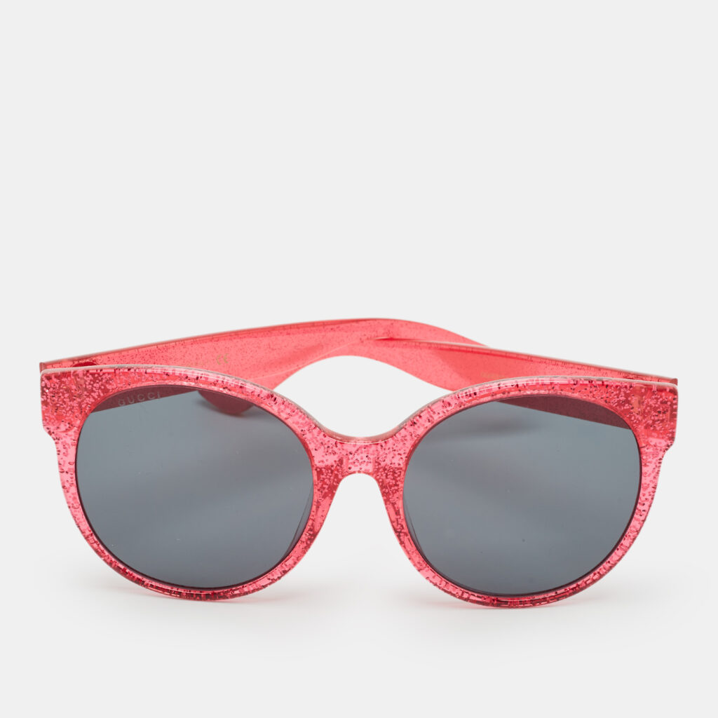 luxury-women-gucci-used-accessories-p1152558-002 Gucci Pink/Black GG0035SA Interlocking G Oversized Sunglasses