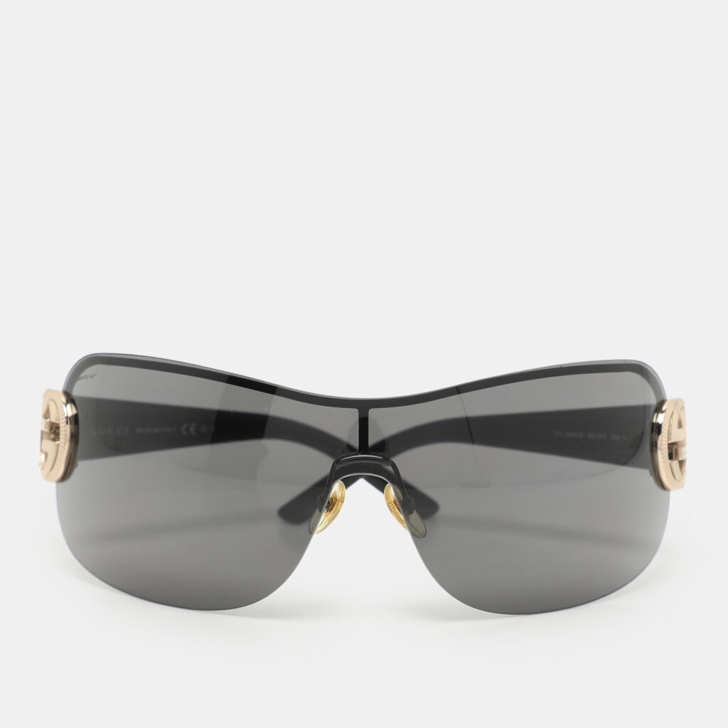 luxury-women-gucci-used-accessories-p1163400-001.jpg Gucci Black GG 2890/S Shield Sunglasses